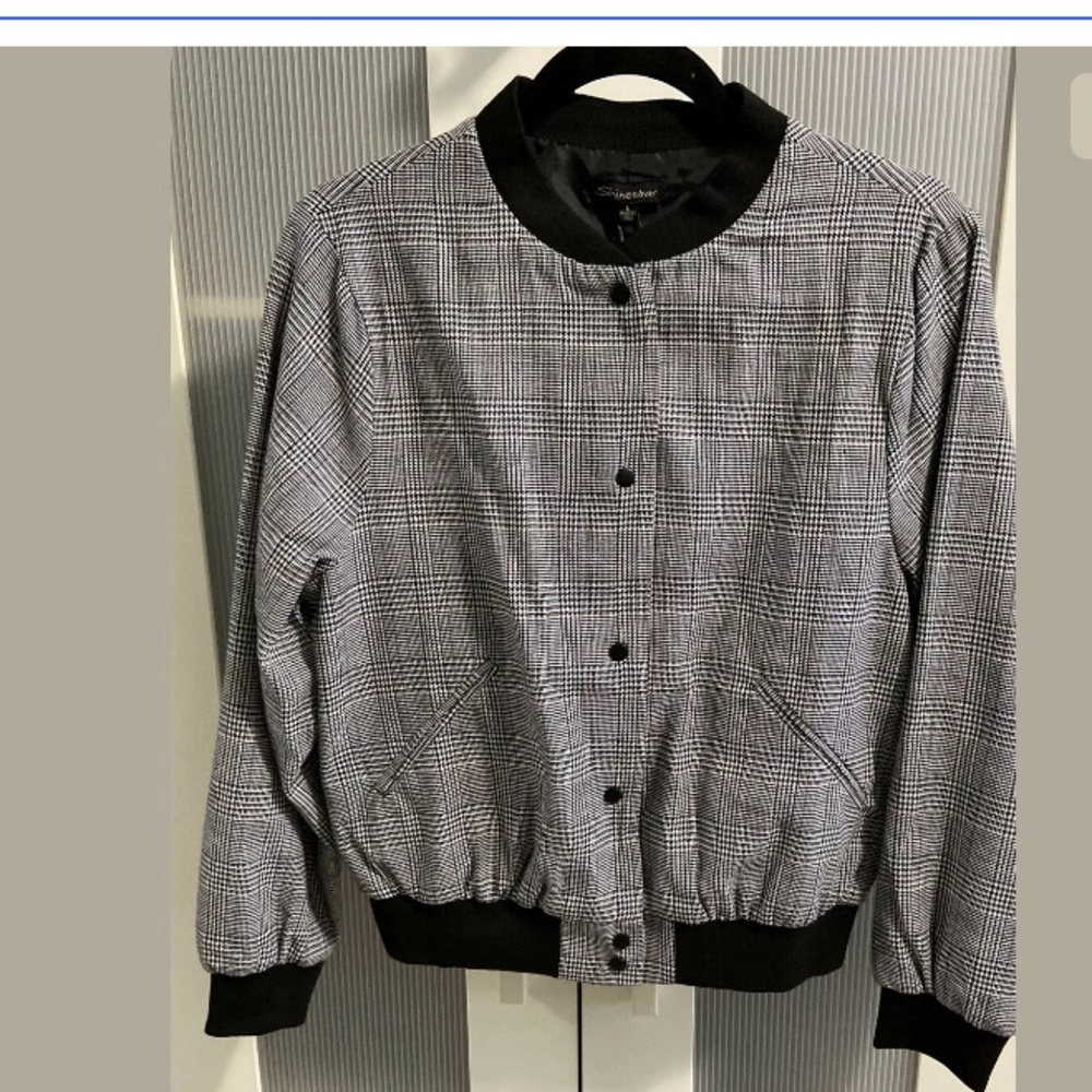 Plaid Bomber Jacket